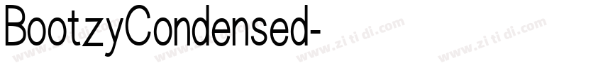 BootzyCondensed字体转换 BootzyCondensed字体转换