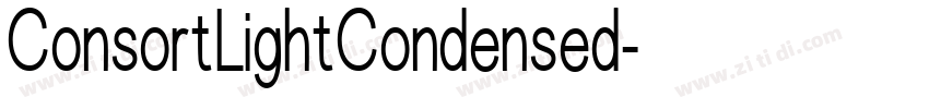 ConsortLightCondensed字体转换