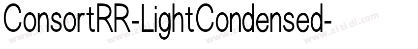 ConsortRR-LightCondensed字体转换