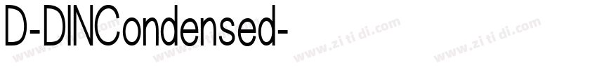 D-DINCondensed字体转换