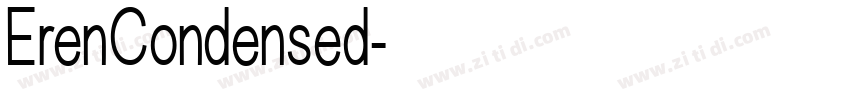 ErenCondensed字体转换