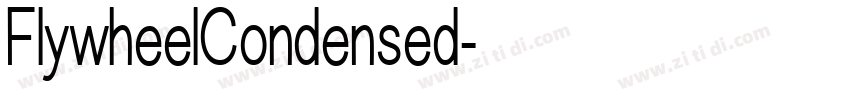FlywheelCondensed字体转换