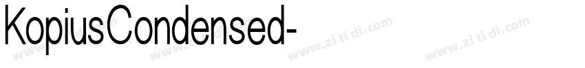 KopiusCondensed字体转换