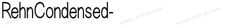 RehnCondensed字体转换 RehnCondensed字体转换