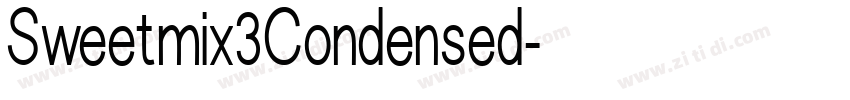 Sweetmix3Condensed字体转换