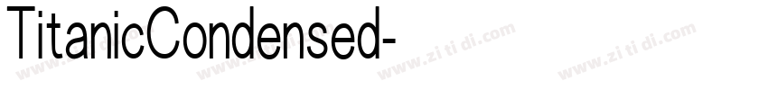 TitanicCondensed字体转换