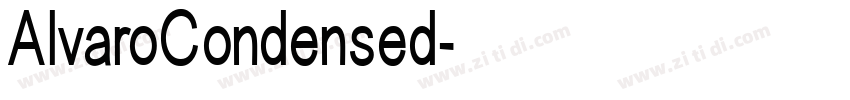 AlvaroCondensed字体转换