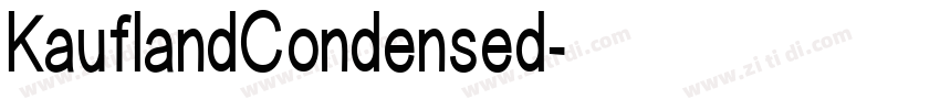 KauflandCondensed字体转换