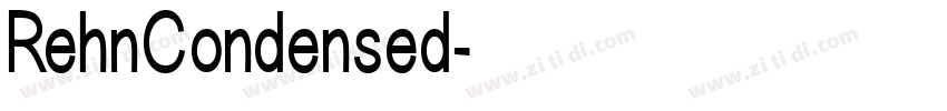 RehnCondensed字体转换 RehnCondensed字体转换