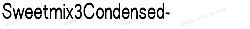 Sweetmix3Condensed字体转换