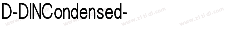 D-DINCondensed字体转换