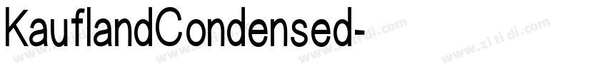 KauflandCondensed字体转换