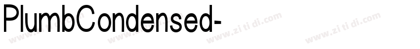 PlumbCondensed字体转换