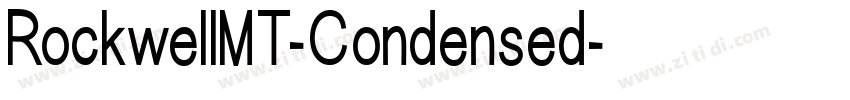 RockwellMT-Condensed字体转换