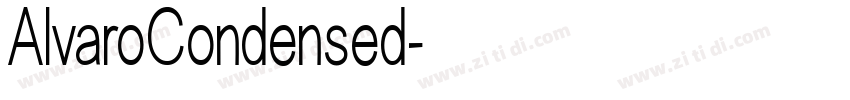 AlvaroCondensed字体转换