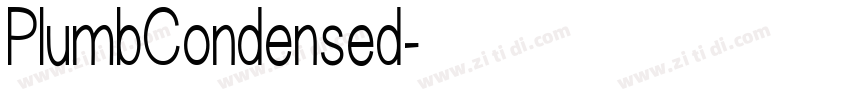 PlumbCondensed字体转换