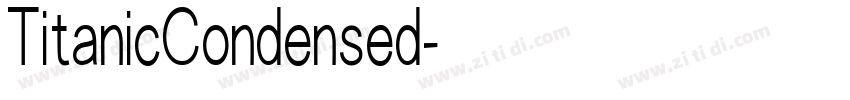 TitanicCondensed字体转换