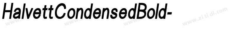 HalvettCondensedBold字体转换
