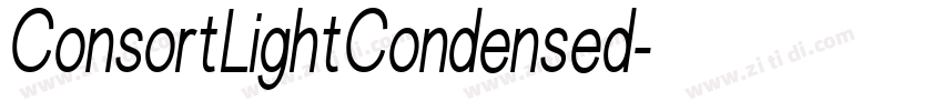 ConsortLightCondensed字体转换