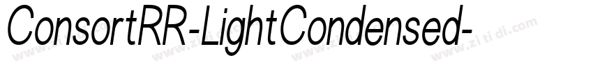 ConsortRR-LightCondensed字体转换