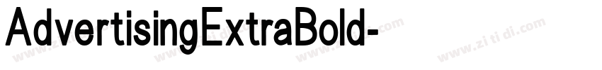 AdvertisingExtraBold字体转换