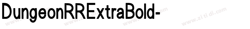 DungeonRRExtraBold字体转换