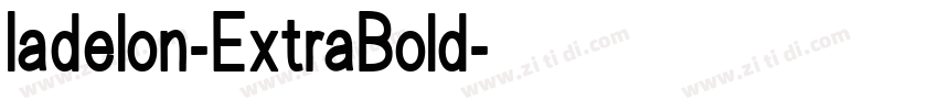 Iadelon-ExtraBold字体转换