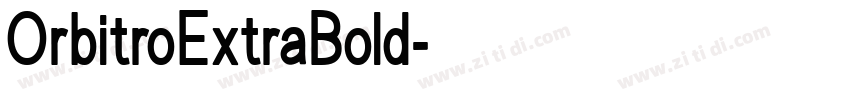 OrbitroExtraBold字体转换