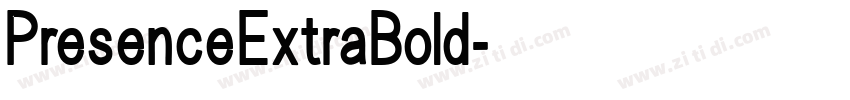 PresenceExtraBold字体转换