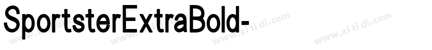 SportsterExtraBold字体转换