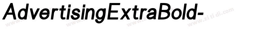 AdvertisingExtraBold字体转换