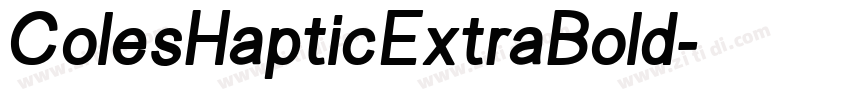 ColesHapticExtraBold字体转换