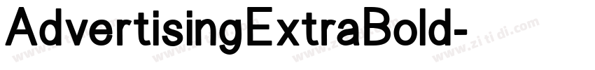 AdvertisingExtraBold字体转换