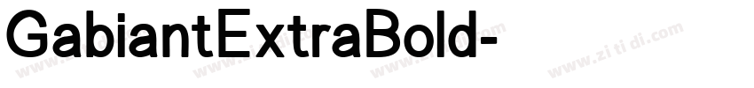 GabiantExtraBold字体转换