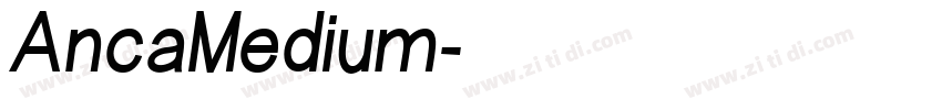 AncaMedium字体转换