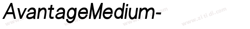 AvantageMedium字体转换