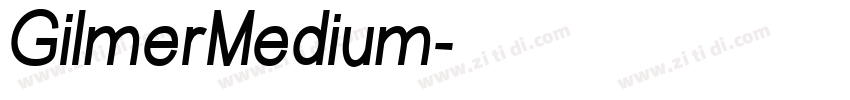 GilmerMedium字体转换
