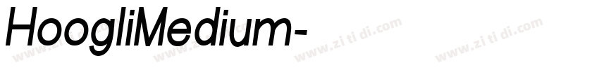 HoogliMedium字体转换