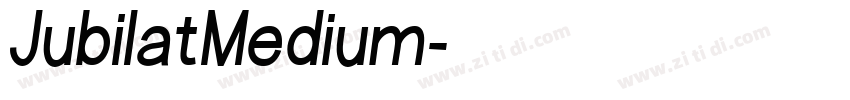 JubilatMedium字体转换
