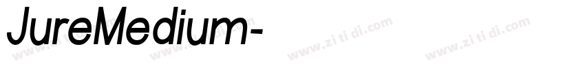 JureMedium字体转换