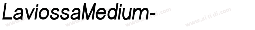 LaviossaMedium字体转换
