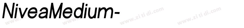 NiveaMedium字体转换
