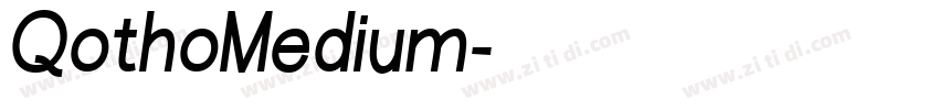 QothoMedium字体转换