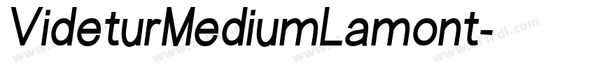 VideturMediumLamont字体转换