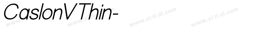 CaslonVThin字体转换
