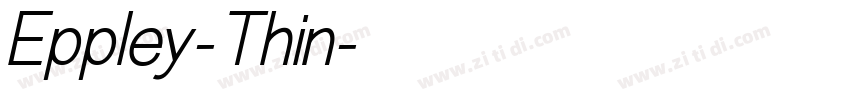 Eppley-Thin字体转换