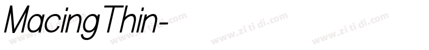 MacingThin字体转换