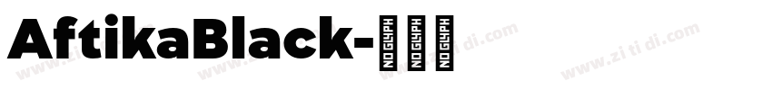 AftikaBlack字体转换