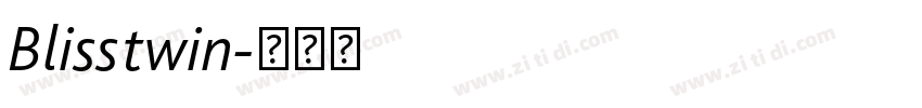 Blisstwin字体转换