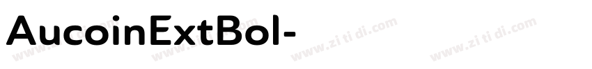 AucoinExtBol字体转换